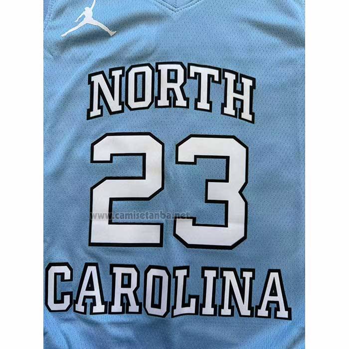 Camiseta NCAA North Carolina Tar Heels Michael Jordan NO 23 Azul